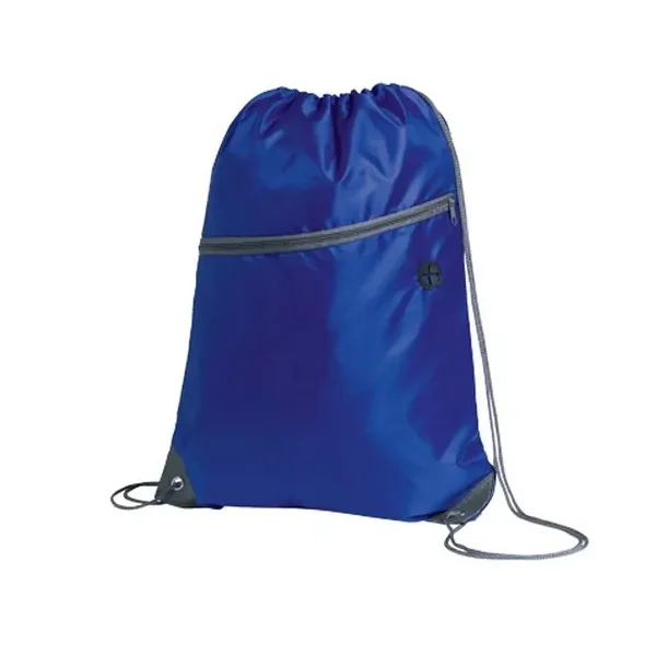 Mochila de cuerdas con bolsillo y salida de auriculares