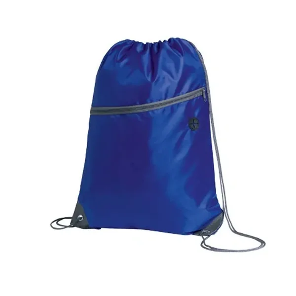 Mochila de cuerdas con bolsillo y salida de auriculares