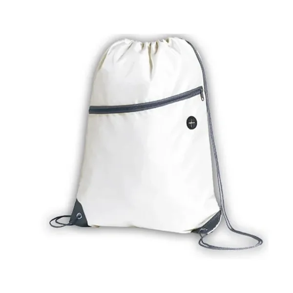 Mochila de cuerdas con bolsillo y salida de auriculares