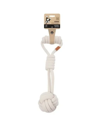 M-Pets Cuerda con Pelota Blanca para Perro
