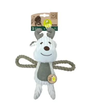 M-Pets Peluche Ecológico Reno con Cuerda para Perro