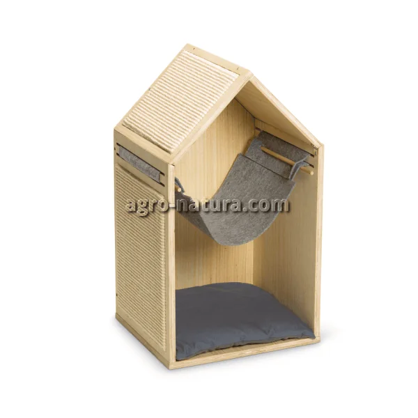 Mueble rascador de madera para gatos Migo