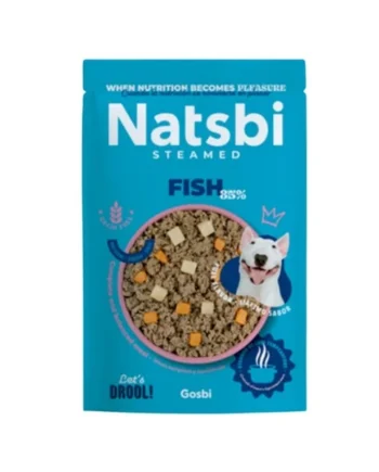 Natsbi Steamed Fish Comida Natural Cocinada Perro