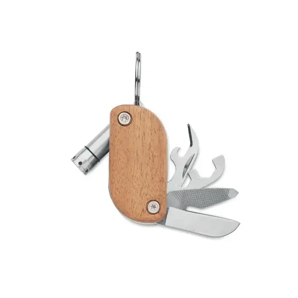 Navaja multiusos de acero inoxidable con luz led