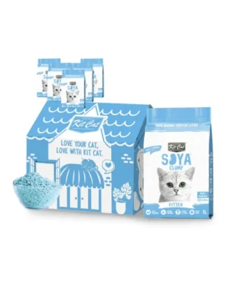 Pack-6 Arena para gatos Kit Cat SoyaClump Kitten Baby Powder