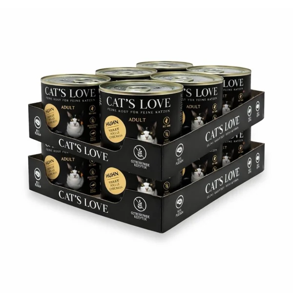 Pack 12 Latas Cats Love Puro Pollo para Gato