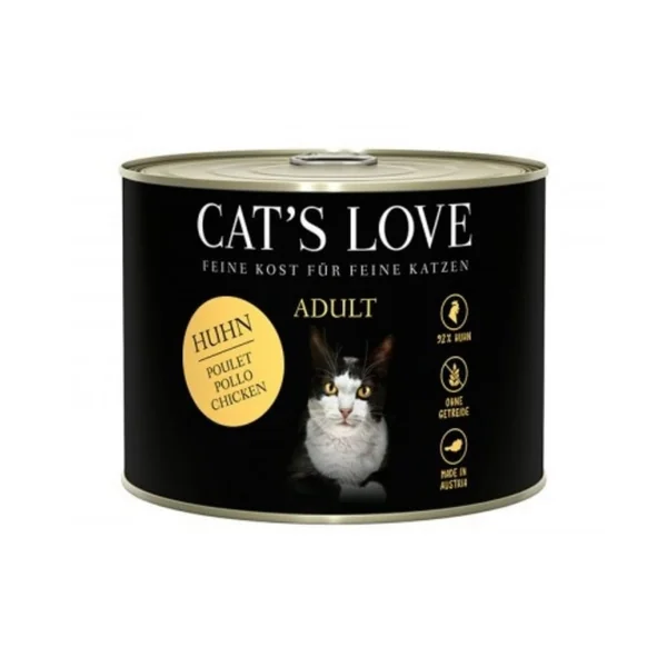 Pack 12 Latas Cats Love Puro Pollo para Gato