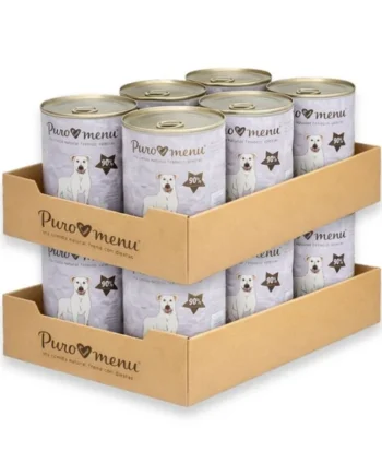 Pack 12 Latas Puromenu Banquete de Conejo para Perro
