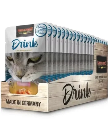 Pack 20 Drinks Leonardo Caldo de Pollo y Salmón para Gatos