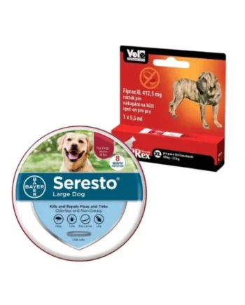 PACK Antiparasitario para perros - Fiprex Pipeta 10-20kg + Seresto collar > 8kg
