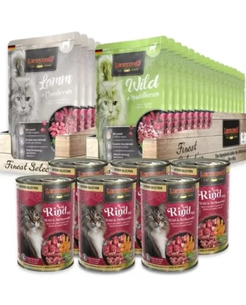 Pack Leonardo Esencia Salvaje (32 sobres + 6 latas)