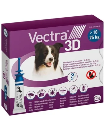 Pipeta Antiparasitaria Vectra 3D para Perro (3 uds) 10-25kg