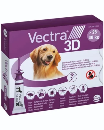 Pipeta Antiparasitaria Vectra 3D para Perro (3 uds) 25-40kg