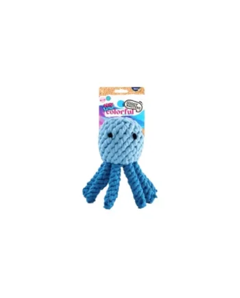 Pulpo de Yute azul Doggy Masters - 15 cm