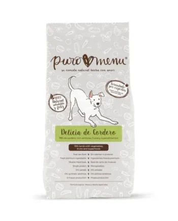 Puromenu Dieta BARF Delicia de Cordero para Perro