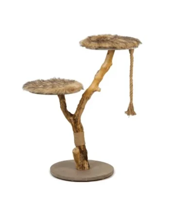 Rascador para gatos madera natural Árbol Elora