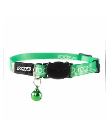 Rogz Collar para gato KiddyCat Verde