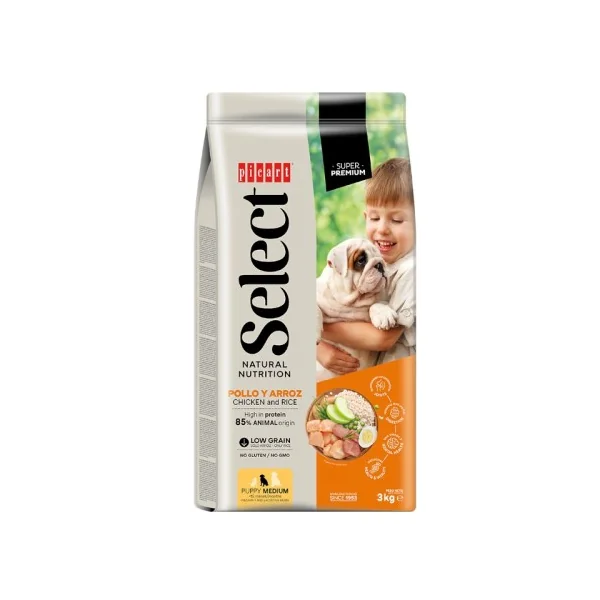 Select - PUPPY MEDIUM - Pollo y Arroz - 3 kg