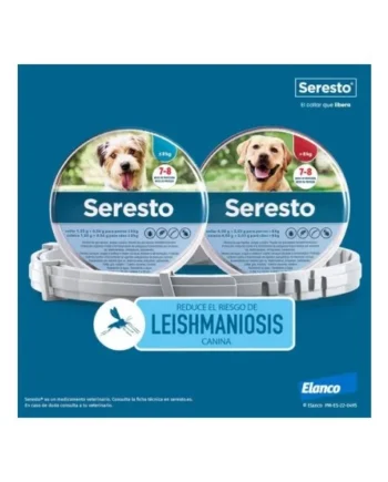 SERESTO COLLAR 1,25 g+0,56 g PARA PERROS < 8 kg