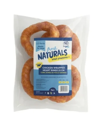 Snack Fresh Naturals Corazones de pollo 15cm - Bolsa 1,25 kg