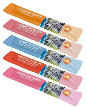 Snacks cremosos variados (pack 5 sabores) - Creamy Cat Treats