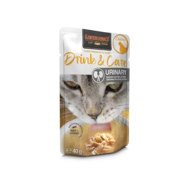 Sopa Leonardo Drink para gato sabor POLLO urinary