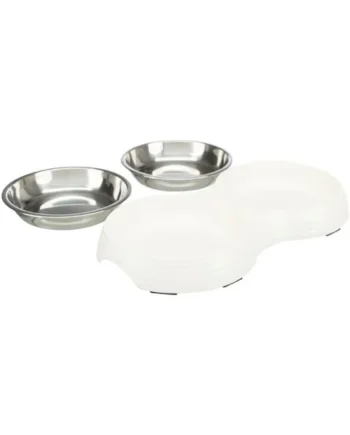 Trixie Set Comedero Doble con Soporte
