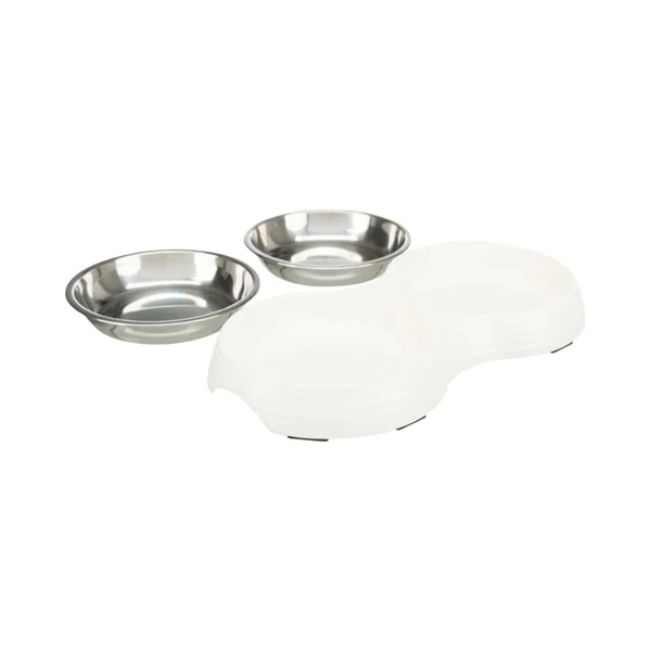 Trixie Set Comedero Doble con Soporte