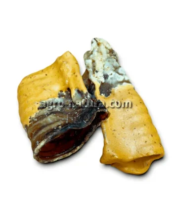 Tráquea de ternera con zanahoria y calabaza