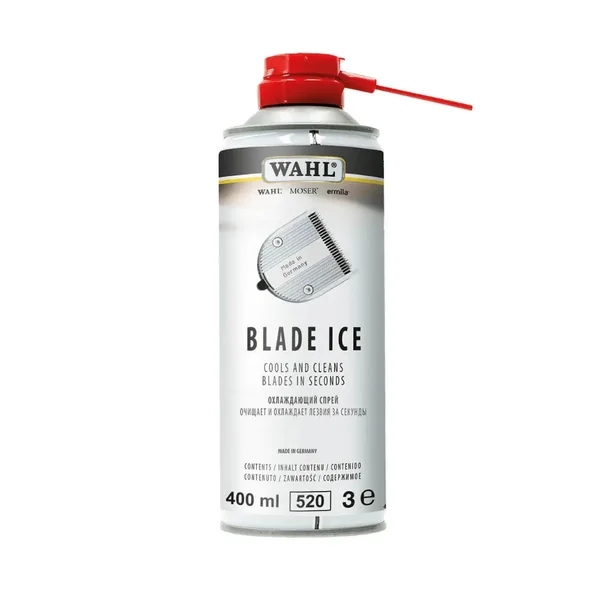 Wahl Blade Ice Frío Spray Refrigerante Lubricante 4 en 1 para Máquinas de Corte de Pelo