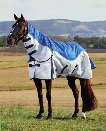 WeatherBeeta ComFiTec Duo Shield Deatch-A-Neck Azul/Plateado/Navy