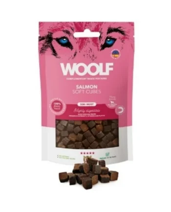 Woolf Cubitos de Salmón Semihúmedo para Perros