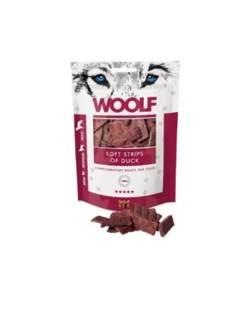 Woolf Dog Snack Tiras de Pato 100gr (Rojo)